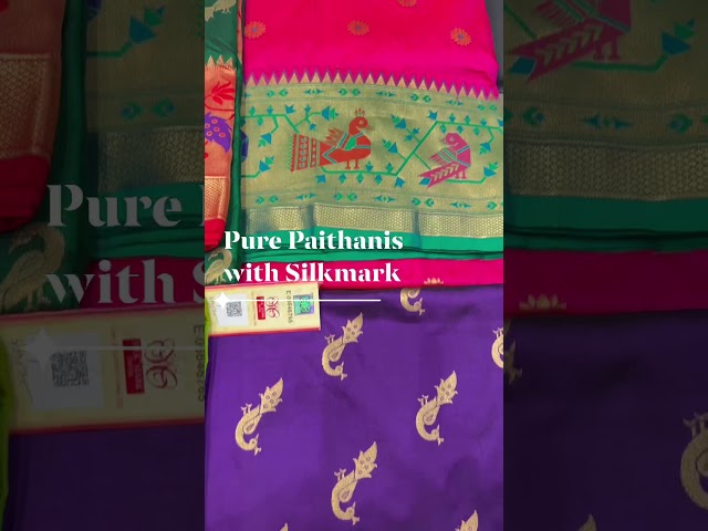 PURE PAITHANI SAREES WITH SILKMARK. ADI INDIAN SILK HOUSE. 56 college street. WhatsApp-9051906114 class=