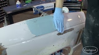 How To Apply Body Filler  Mixing, Spreading, Sanding & Tips  Part 2 of 3  Kevin Tetz at Eastwood