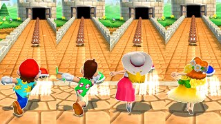 Mario Party 9 Minigames - Mario Vs Luigi Vs Peach Vs Daisy (Master COM)