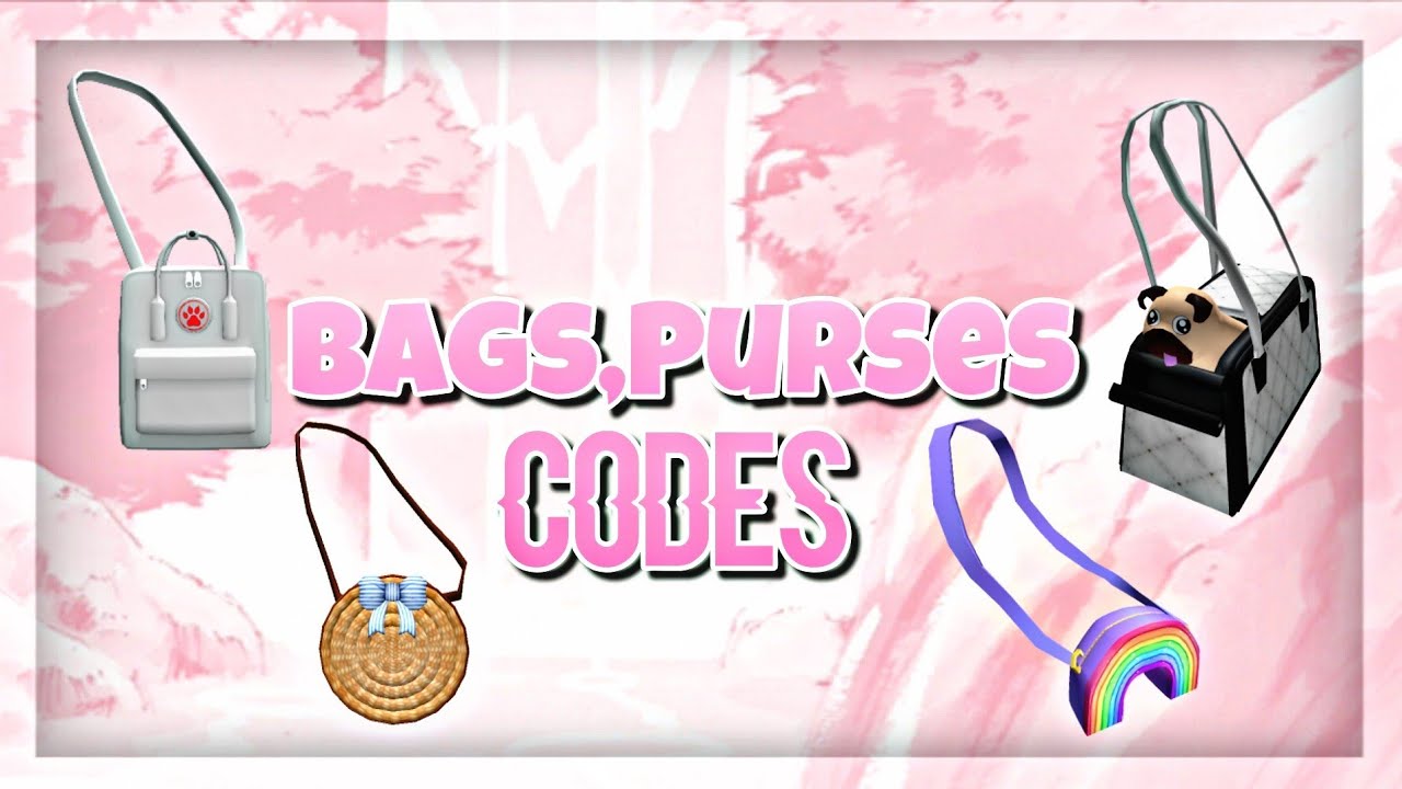 Roblox Aesthetic Bags Purses Codes Links Youtube I hope you like this video :'). roblox aesthetic bags purses codes