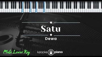 Satu - Dewa (KARAOKE PIANO - MALE LOWER KEY)