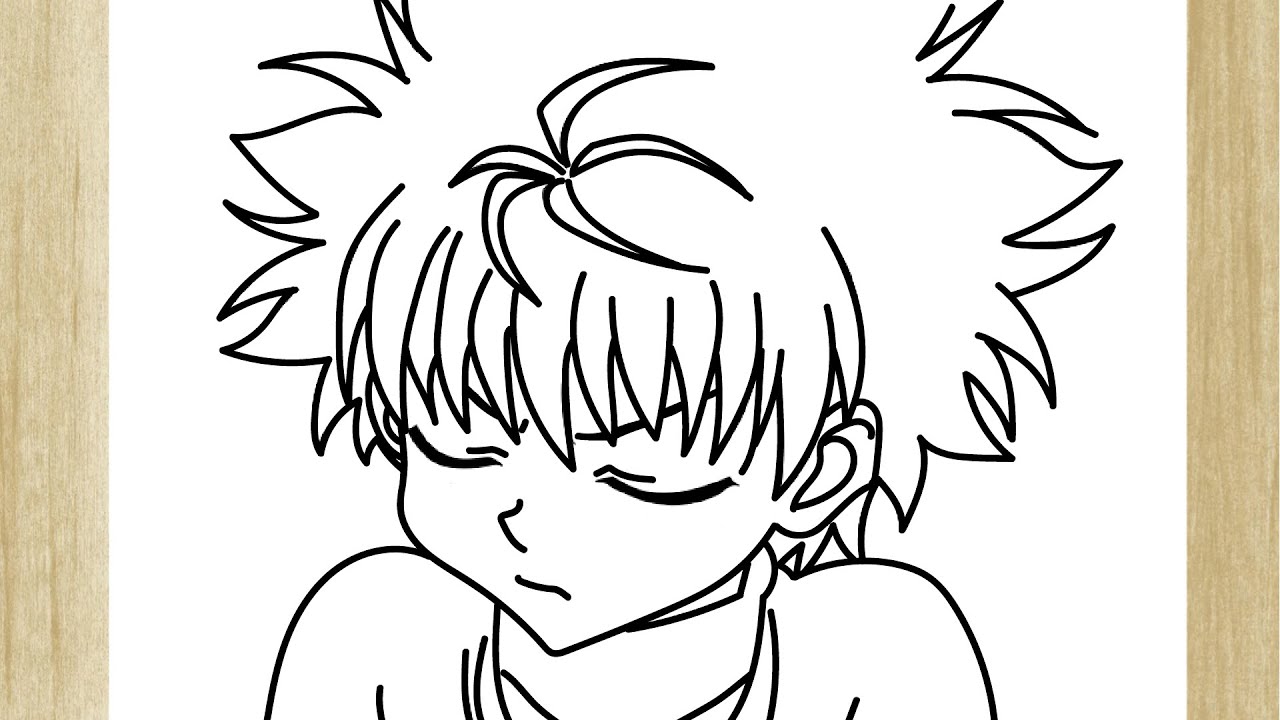 COMO DIBUJAR A KILLUA DE HUNTER X HUNTER YouTube