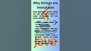 Why Strings are Immutable  ???