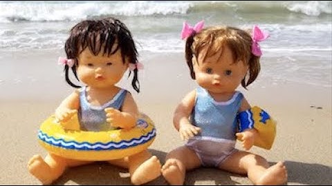 ANI y ONA Rutina de playa. Qué llevar para pasar 1 día entero con mis muñecas Nenuco