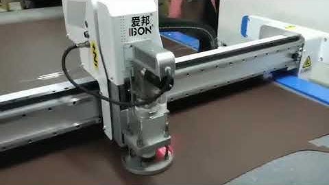 Cutting process of car mats with iBon conveyor CNC cutting machine