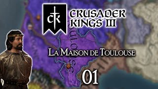 Crusader Kings III - Conquête du trône de France avec la Maison de Toulouse - Let's Play FR #01