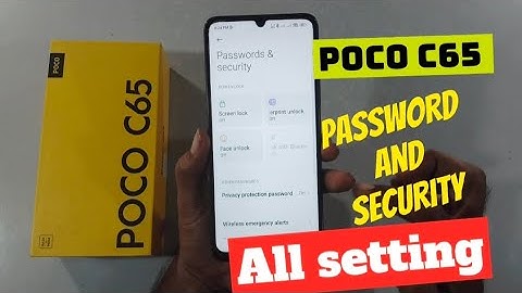 poco c65 password and security all setting #pococ65 @techieworld77