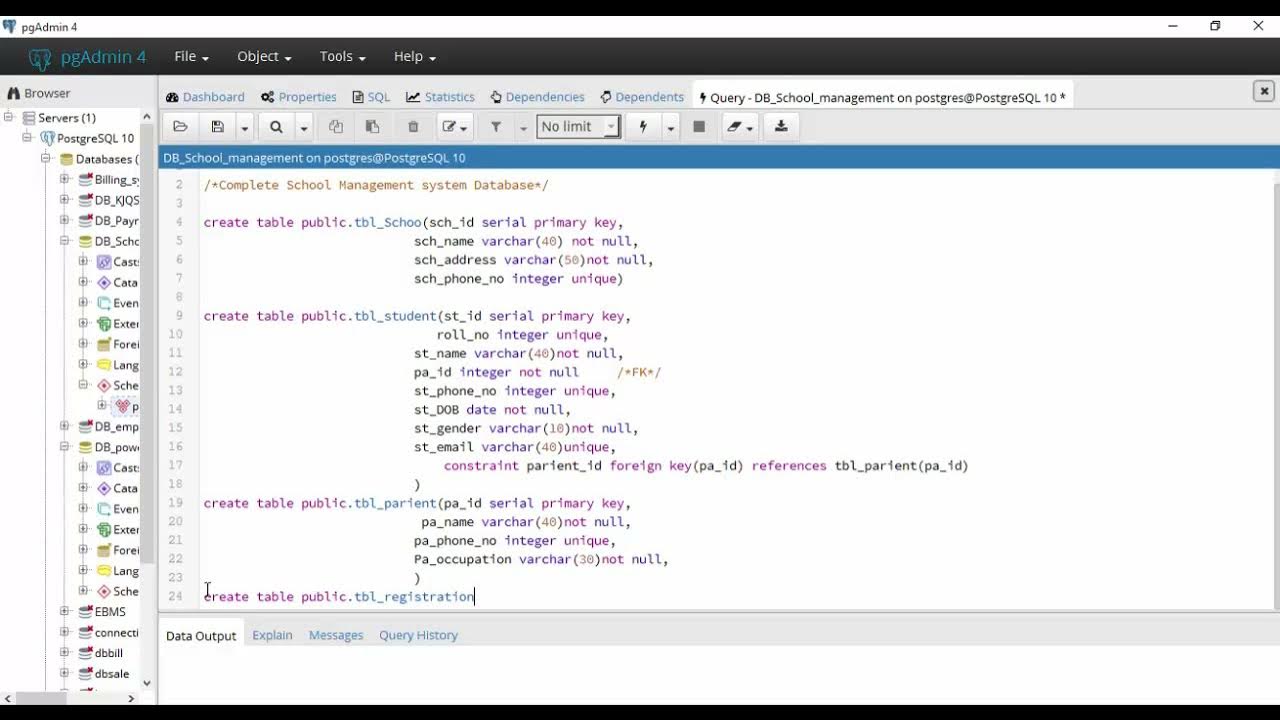 Database : Complete School Management System Database with source code ...