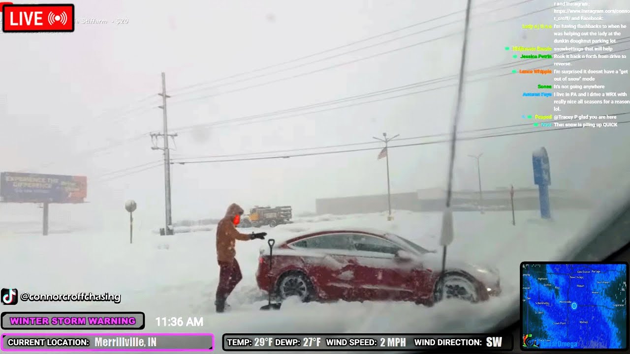 LIVE STORM CHASER - MICHIGAN WINTER STORM DAY 3 - Happy Thanksgiving