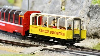 【Nゲージ】レーティッシュ鉄道「ベルニナ急行」走行動画  / Bernina Express mit dem Aussichtswagen im Modell Spur N