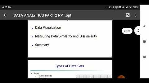 Data Objects and Attribute types