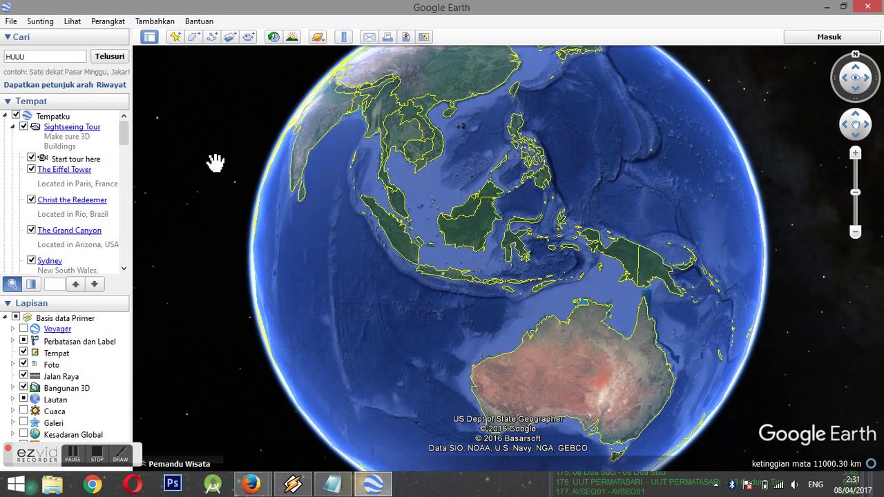 Cara Membuat Peta Desa Lokasi Dengan Mengunakan Google Earth Youtube