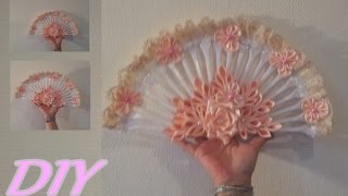 DIY Веер в стиле канзаши DIY Веер в стиле канзаши