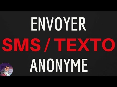 Envoyer sms anonyme