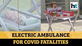 Watch: Three wheeler electric ambulance to bury patients who die of Covid-19