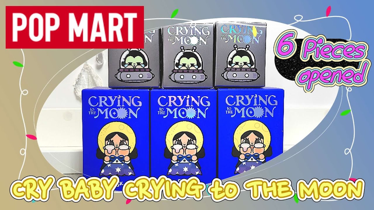 【POP MART】みんなの心に寄り添うクライベイビー🛸初見で絶対に買うと決めていたよ🥰６個開封【CRY BABY】