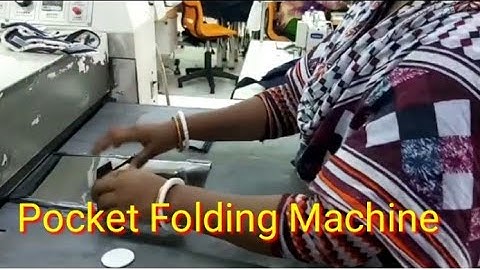 Pocket Iron | Pocket folding by fusing machine