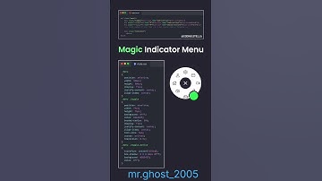 magic indicator Menu using #html #css |@mr.ghost_2005 |#viral #shorts #trending #coding #skill