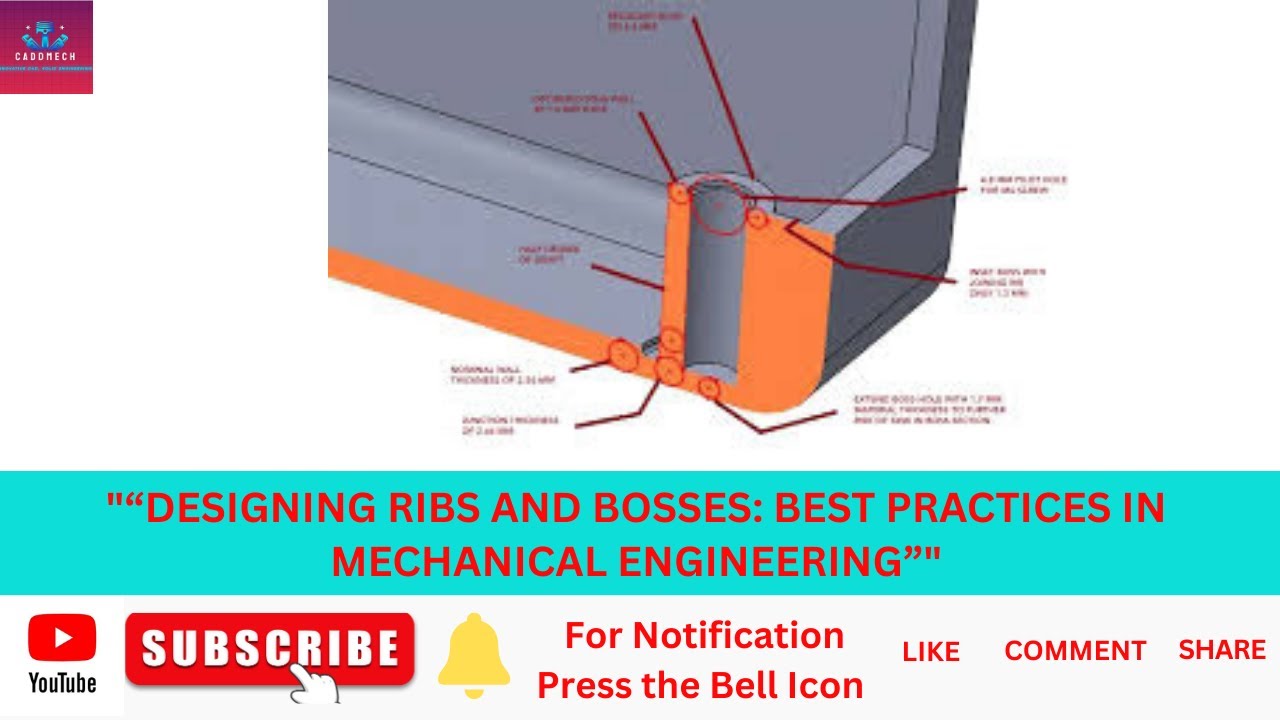 Ribs Engineeering Mastering Ribs & Bosses in CAD Design - YouTube