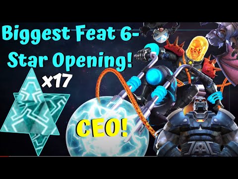 x17 Biggest 6-Star Featured Crystal Opening! CEO! 250k Shards! – Marvel Contest of Champions