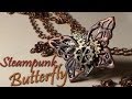 Steampunk Butterfly Charm/Ring - Polymer Clay Tutorial