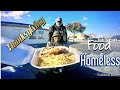 Sharing turkey    spaghetti  to homeless make homeless smile on thanksgiving day acts of kindness