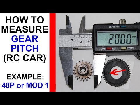 RCカーのギアピッチを測定する方法