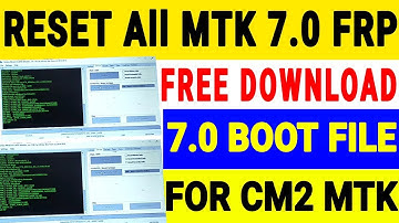 How to Qmobile Cs1 plus Frp remove with CM2 100% working/All MTK 7.0 Frp Reset with boot file CM2