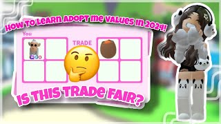 How to *EASILY* learn values in adopt me! *EASY* ✨️💕🎀🌊🐾🏖 #adoptme #viral #fypシ #rich