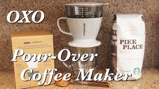 Starbucks Pour Over OXO Drip Coffee Maker Brew With Water Tank Single Serve  NIB