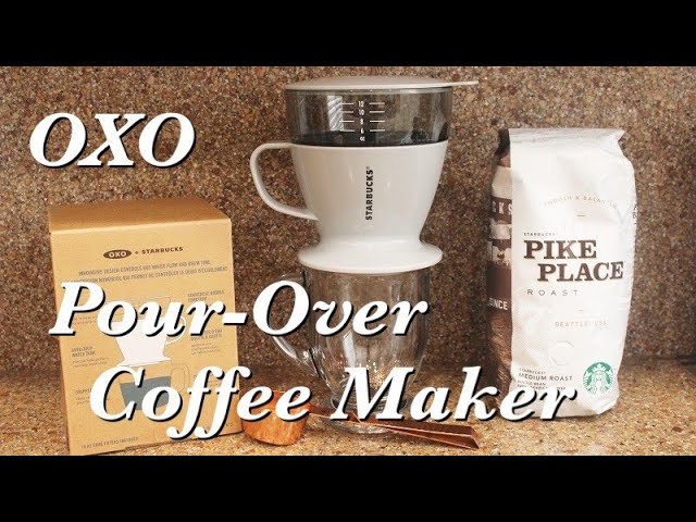 OXO 12 oz Good Grips Pour Over Coffee Maker with Water Tank, White