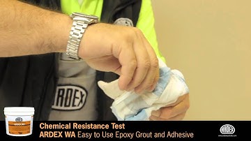 ARDEX WA Grout - Easy to Use Epoxy Grout and Adhesive - Chemical Resistance Test