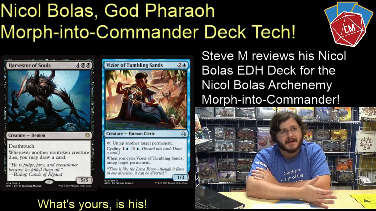 Nicol Bolas Archenemy Nicol Bolas God Pharaoh Morph Into for Cycling Edh Deck