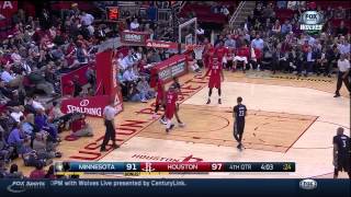 Andrew Wiggins Blocks James Harden, Runs Floor For And1 Dunk