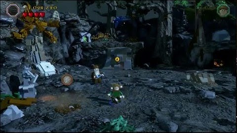 Lego The Hobbit. Quest: "One-Orc Band", the Mithril Brick Detector Red Brick.