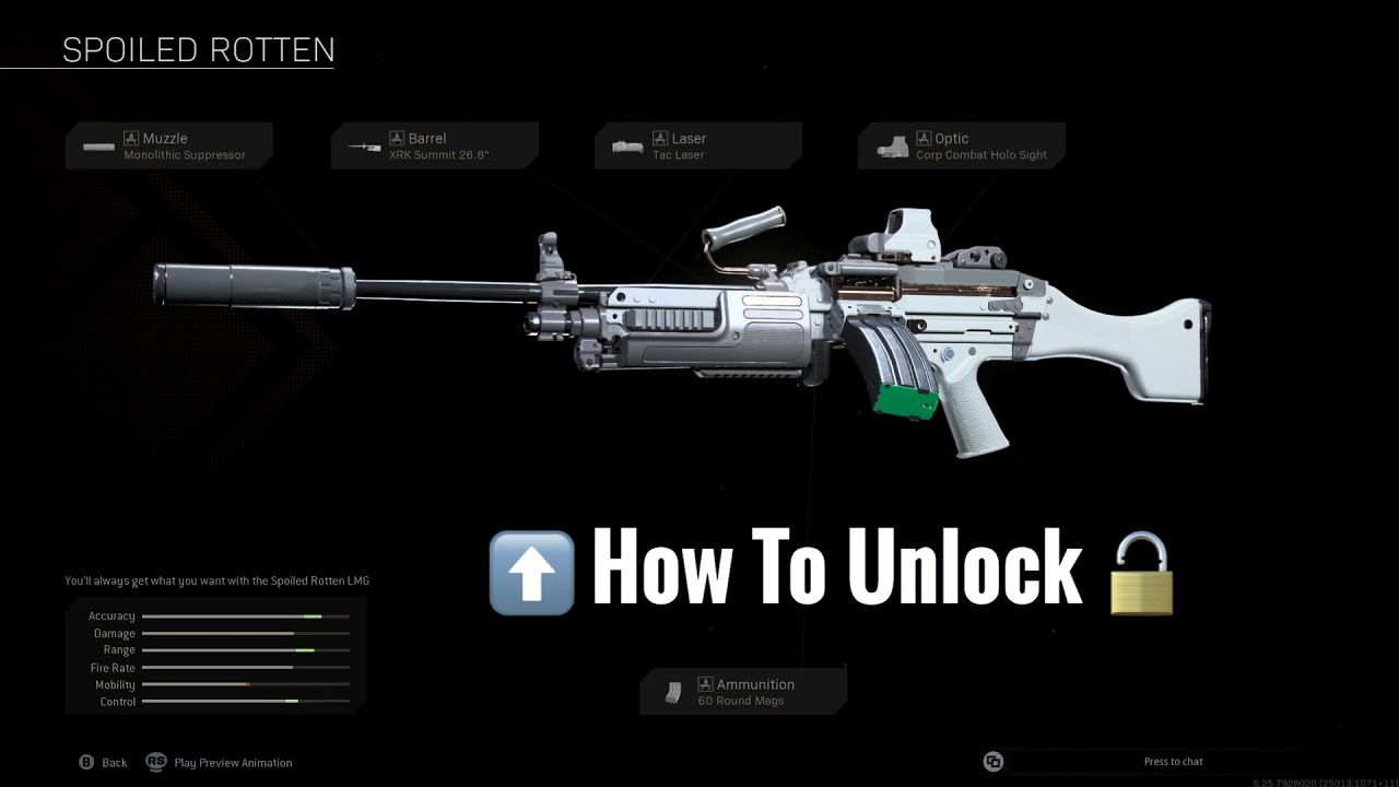 How To Unlock Bruen Spoiled Rotten Blueprint Modern Warzone YouTube