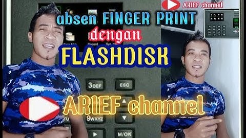 CARA AMBIL DATA ABSEN FINGER PRINT DENGAN FLASHDISK #cara #toturial