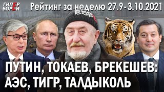 АЭС / SOS Талдыколь! / Туранский тигр / Путин / Токаев / Брекешев – ГИПЕРБОРЕЙ. Рейтинг