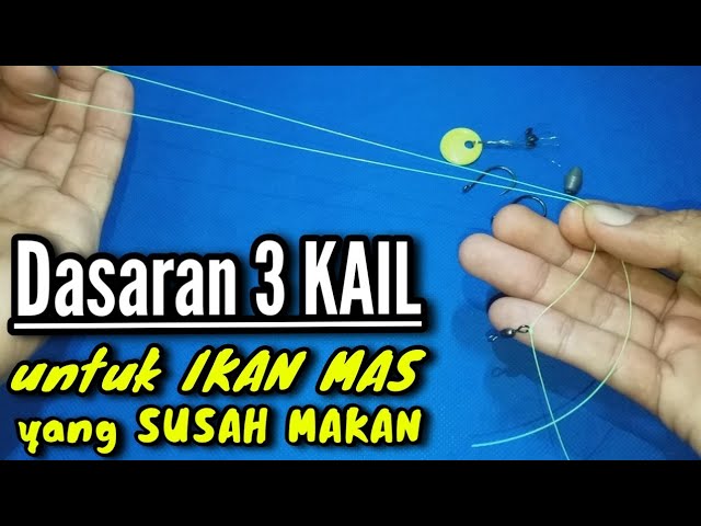 3 Buah Kail Treble Memancing dengan Pusat Pegas Pin Rig Sekrup Twistlock  untuk Umpan Lembut Baja Karbon Tinggi Kait Treble Bass Ikan Mas Pesca