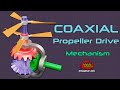 Coaxial propeller drive