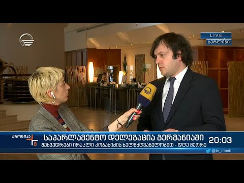 საქართველოს საპარლამენტო დელეგაციის მნიშვნელოვანი ვიზიტი გერმანიაში