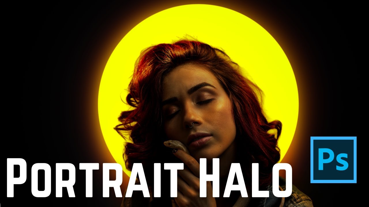 how-to-make-glowing-halo-portrait-effect-in-photoshop-youtube