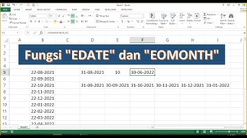 BELAJAR EXCEL || RUMUS EDATE DAN EOMONTH - Membuat Data Series Tanggal