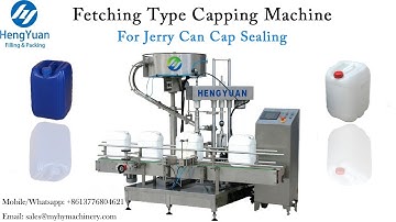 Good Performance Stable Fetching Type Single Head Capping Machine for Jerry Can Screwing Lid M/C