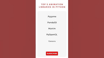 Top 5 Animation Libraries in Python #Shorts