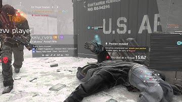 The Division - guy shooting through walls and speedhacking