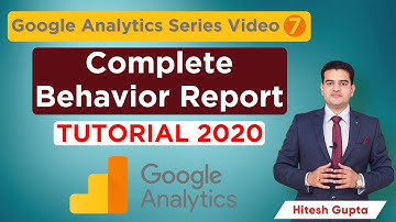 Behavior Reports In Google Analytics | Behavior Reporting Explained Hindi | Google Analytics 2020