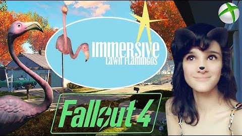 FALLOUT 4 Immersive Lawn Flamingos 2.0 🕶 Settlement Decoration Mod XBOX ONE Load Order 2021