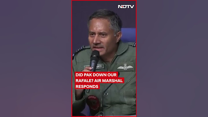 Did Pak Down Our Rafale? Air Marshal Responds