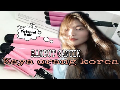 cara ampuh kriting rambut  ala  korea  dengan catokan sonar 